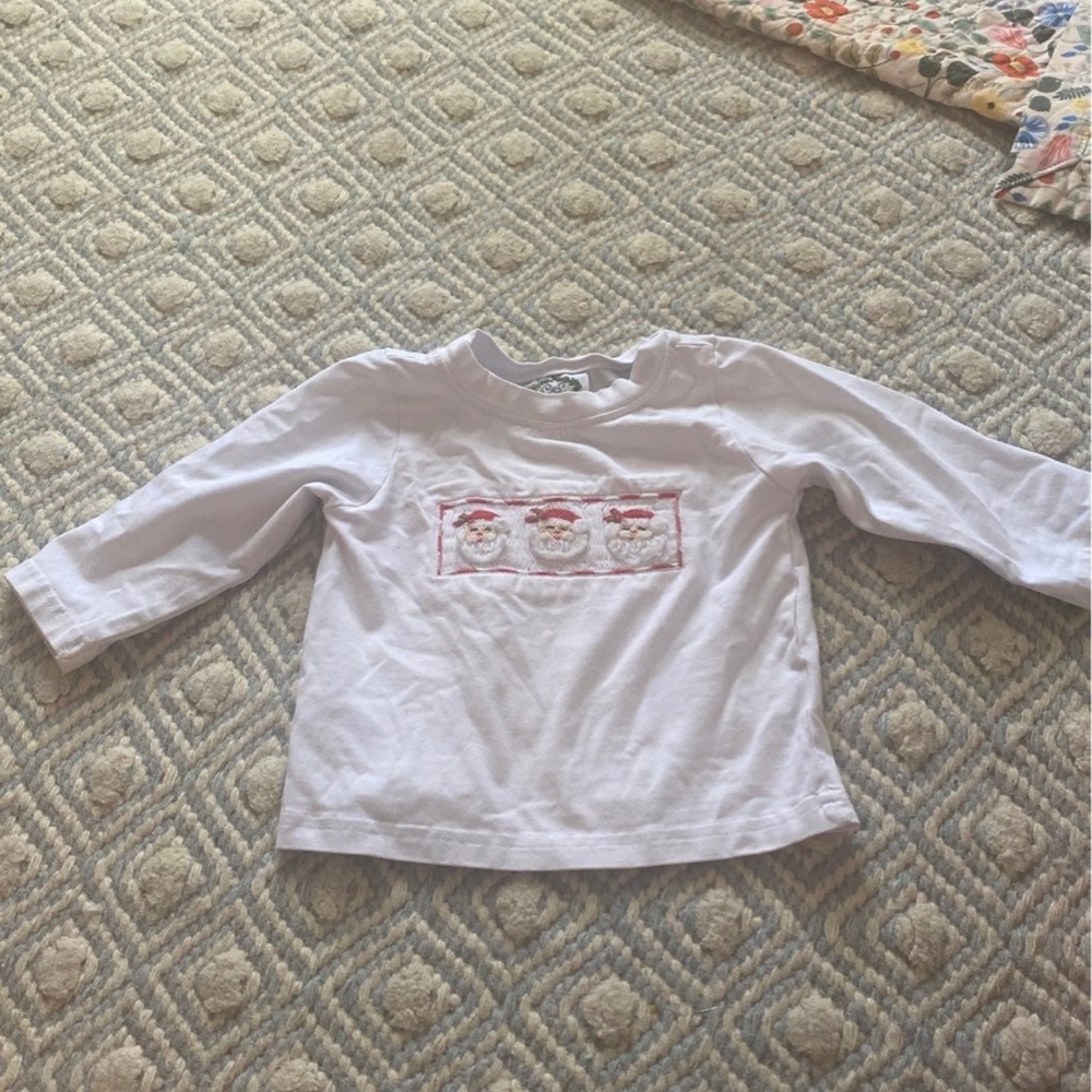 Cecil and Lou 12 month Santa Clause shirt